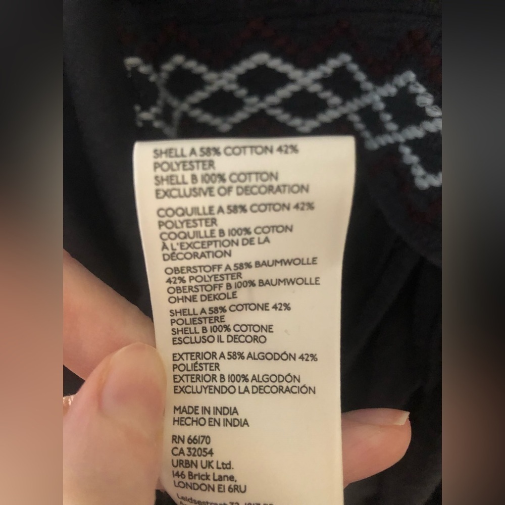 NWT Free People Market Embroidered V-Neck Top - Picture 5 of 5